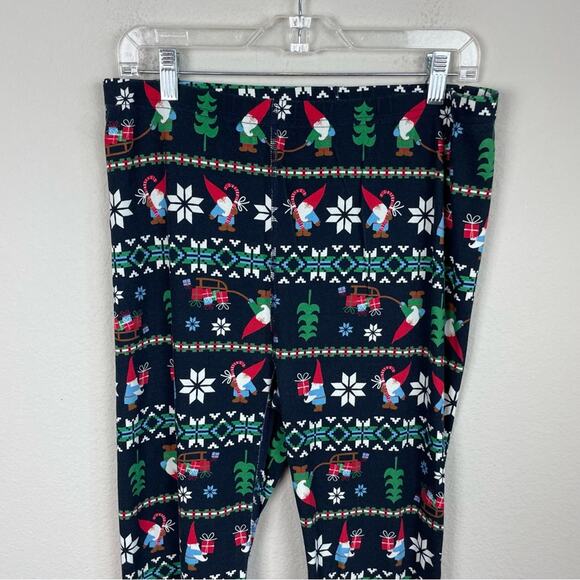 Hanna Andersson Navy Red Santa Gnome Pajama Set X- Large - Picture 8 of 12